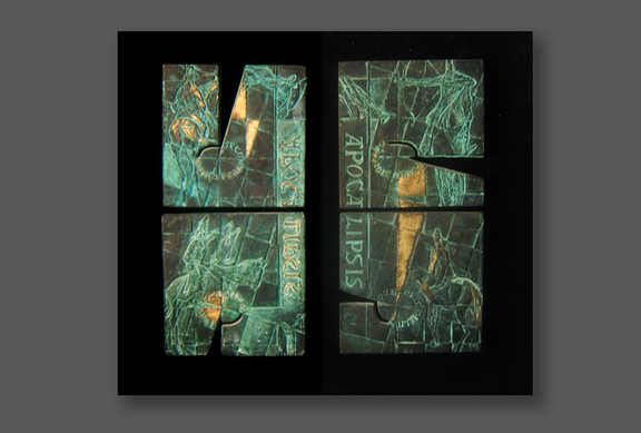 Jeźdźcy Apokalipsy, 1998, brąz, 42 x 45 cm