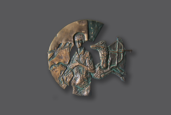 Medal, 9 urodziny Cyryla, 2004, brąz, Ø 17 cm