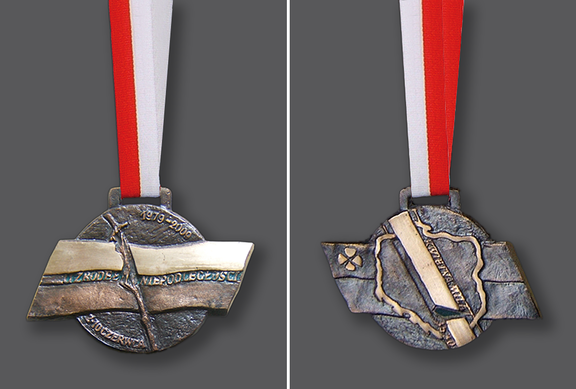 Medal  Kwietna Mila 2009, /awers, rewers/, brąz, 9 x 12 cm